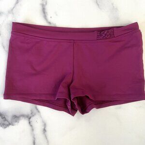 Mirella Girls Dance Front Shorts, Wild Raspberry, Size 12-14